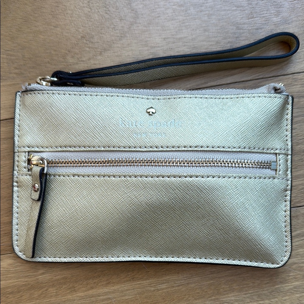 Kate Spade Gold Wristlet